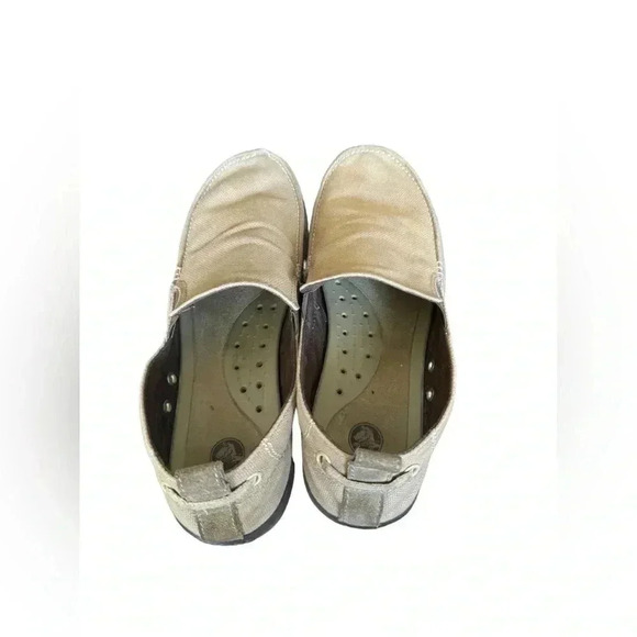Crocs Men's Walu Slip On Loafer Casual Walking Shoes Khaki Espresso Size 10 - Picture 3 of 16